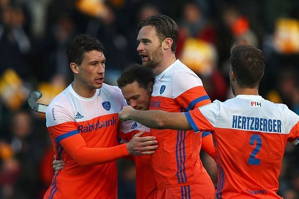 The Dutch strikers in action in the Pro League 2019